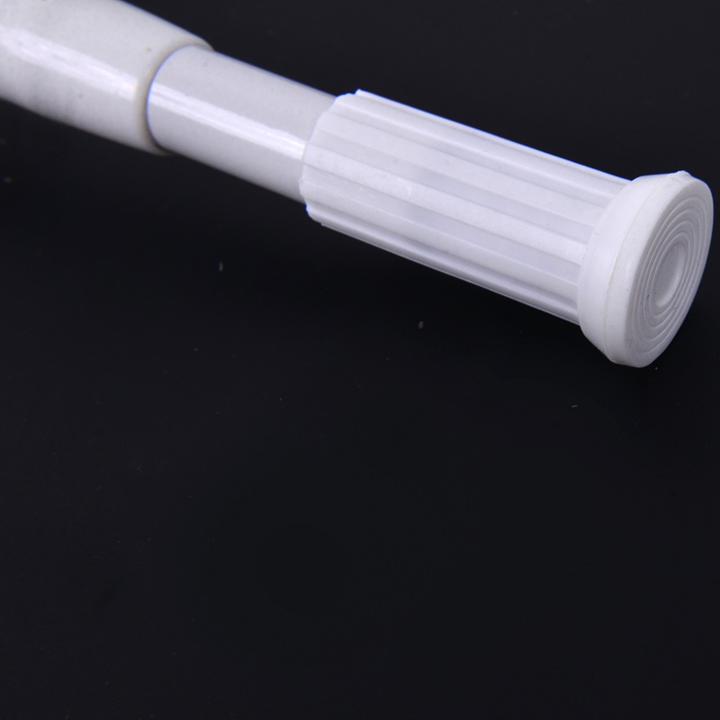 Non-punching telescopic clothes drying rod wardrobe support rod Aluminum curtain rod balcony drying rod Bathroom shower curtain rod 70-120cmOPP bag Specification drawing