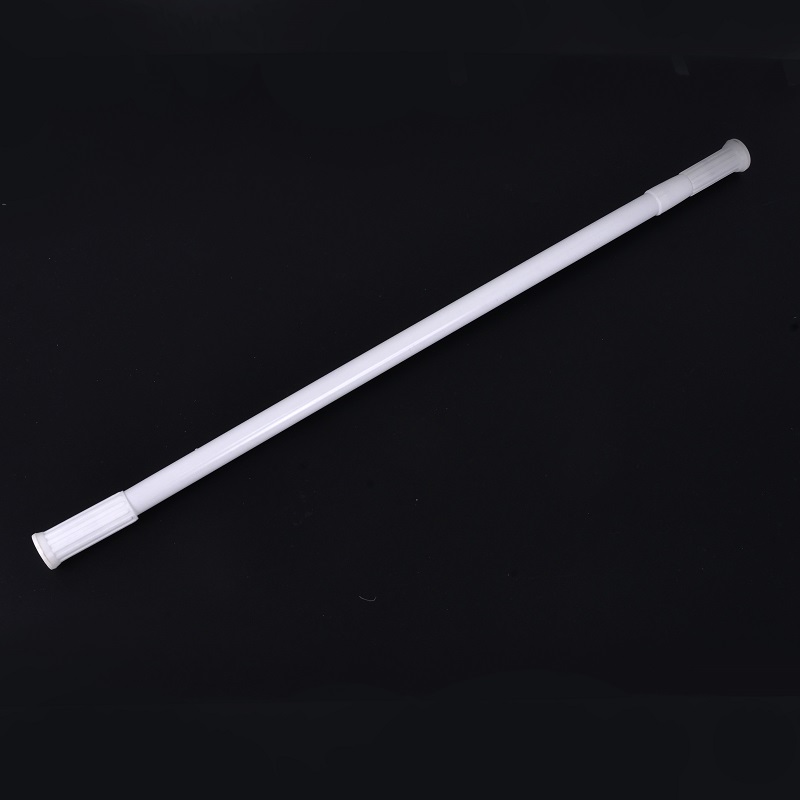 Non-punching telescopic clothes drying rod wardrobe support rod Aluminum curtain rod balcony clothe drying rod bathroom shower curtain rod 70-120 suction card