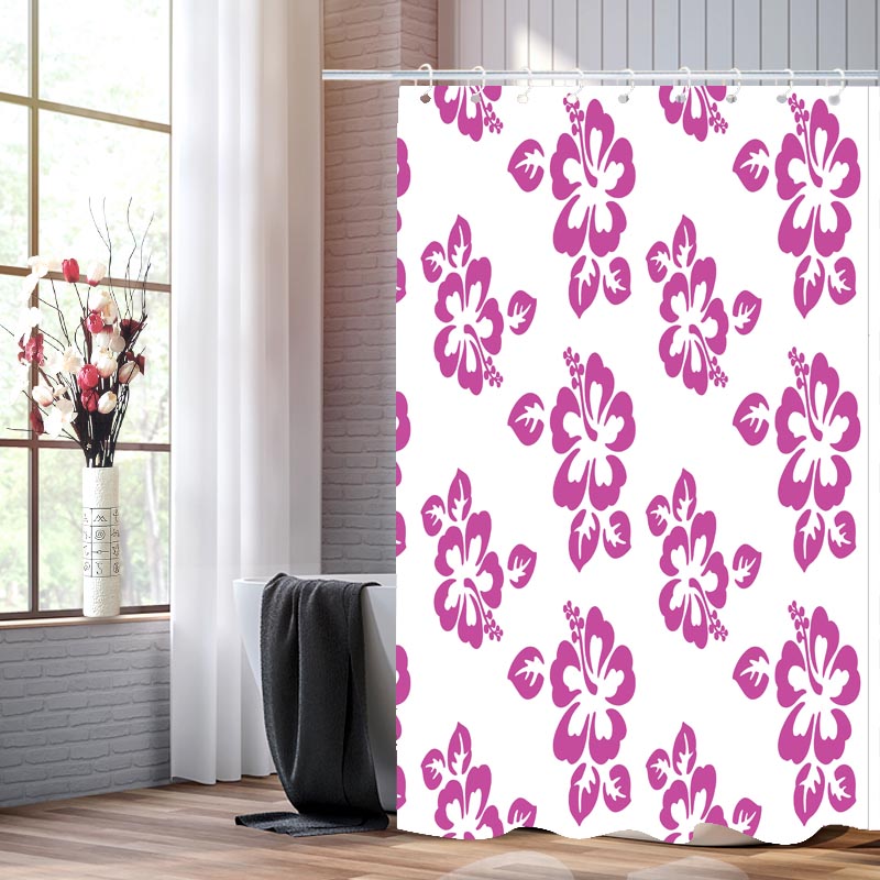 Factory direct PE plastic shower curtain environmental protection waterproof mildew bathroom partition curtain full figure